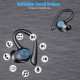 Q25 Pro Wireless Earphones Bluetooth Stereo Bass Earbuds Ear Hook Noise Cancelling Sports Gaming Headsets Pink