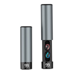 Q67 TWS Bluetooth 5.0 Earphones Case Digital Display Wireless Sports Stereo Earbuds Headset Power Bank black