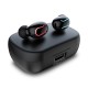 Q82 TWS Bluetooth 5.0 Earphones with LED Digital Display Charging Compartment Mobile Power Bank Travel Headset black