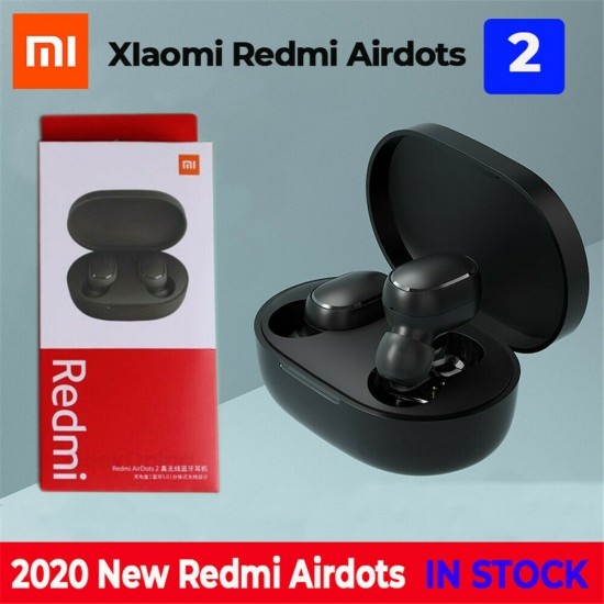 Redmi Airdots 2 TWS Bluetooth Earphones Wireless Bluetooth 5.0 Gaming Headset black