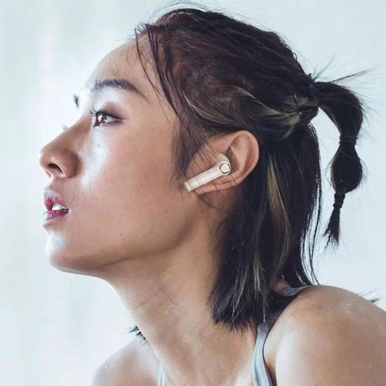 S12 Wireless Bluetooth Headset Waterproof Touch Control Low Consumption Long Standby Time Earphones white