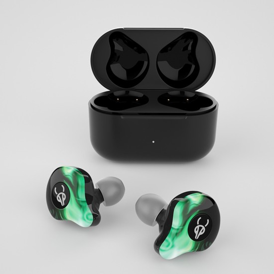 Sabbat G12elite Wireless Headphone Bluetooth 5.2 Stereo Noise Reduction Sport Earbud Low Latency Gaming Earphone Green