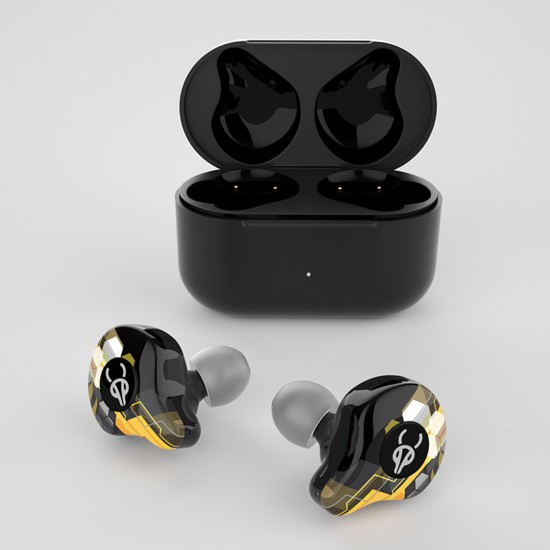 Sabbat G12elite Wireless Headphone Bluetooth 5.2 Stereo Noise Reduction Sport Earbud Low Latency Gaming Earphone Yellow