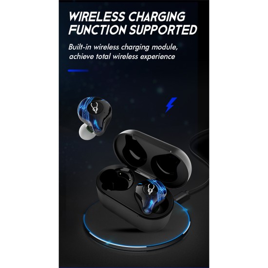 Sabbat G12elite Wireless Headphone Bluetooth 5.2 Stereo Noise Reduction Sport Earbud Low Latency Gaming Earphone Blue