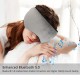 Sleep Headphones Bluetooth Sleep Mask Wireless Bluetooth Sleeping Eye Mask Headphones Travel Eye Shades with Built-in Speakers Microphone Handsfree  black