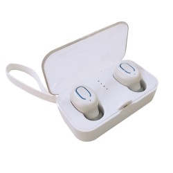 T-18s TWS Bluetooth Earphones 5.0 Mini True Wireless Headphone Stereo Supper Bass Bluetooth Headset White