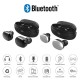 T12 TWS Wireless Earphone Dual Earbud True In-ear Stereo Bluetooth Headset with Microphone Charging Box black