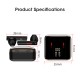 T13 Headset Earbuds Subwoofer In-ear Tws Wireless Earphones  Bluetooth 5.2 Transparent Black