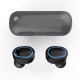 T16 TWS Headset Bluetooth 5.0 Wireless Sports Stereo Long Standby Headphone with Microphone Charging Case black