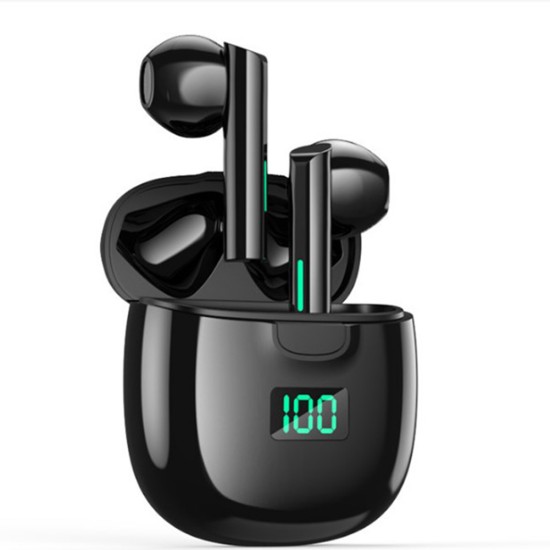 T16 Tws Wireless Bluetooth Headset Enc Call Noise Reduction Half In-ear Gaming Earphone Hifi Music Earbuds Black