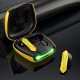 T33 Bluetooth 5.2 Headset Stereo Earbuds Dual-mode Low-latency Wireless Gaming Headphones with Microphone Yellow