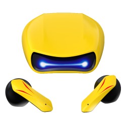 T33 Bluetooth 5.2 Headset Stereo Earbuds Dual-mode Low-latency Wireless Gaming Headphones with Microphone Yellow