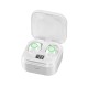 TG01 02 Mini Bluetooth-compatible 5.1 Wireless Headset Digital Display Tws Stereo In-ear Touch-control Earphone TG01mini white