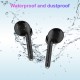 TW40 Wireless Earbuds Bluetooth V5.0 Stereo Earphones Sport Built-in Mic Tws Headsets for IPhone black