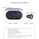 TWS Bluetooth 5.0 Touch Headphone Wireless Stereo Bluetooth Headset Deep Bass Headset IPX7 Waterproof black