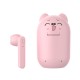 TWS Bluetooth Earphone 5.0 Running Stereo Cartoon Headset with Data Line blue