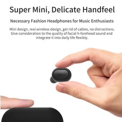 TWS M2 Wireless Bluetooth Headsets Portable Earbuds with Mic for iPhone Xiaomi Huawei Samsung Cellphone blue