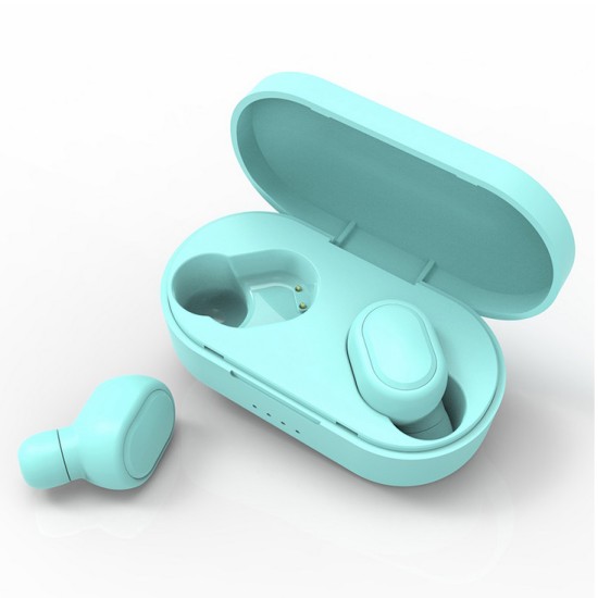 TWS M2 Wireless Bluetooth Headsets Portable Earbuds with Mic for iPhone Xiaomi Huawei Samsung Cellphone blue