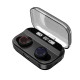 TWS Wireless Earphone Bluetooth 5.0 Earphones Power Display Touch Control Sport Stereo Cordless Earb black