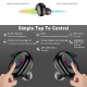 TWS4 Touch Control Bluetooth 5.0 Earphones Waterproof Wireless Stereo Headset Y30 black