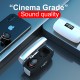 Tws Bluetooth  Headset Binaural Digital Display Touch Noise Reduction Mini Wireless Headphone Silver black