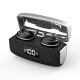 Tws Bluetooth  Headset Binaural Digital Display Touch Noise Reduction Mini Wireless Headphone Silver black