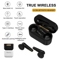 Tws Bluetooth 5.0 Headset Wireless Stereo 5.0 Sports Bluetooth Headphone Technology Earphone With Mircophone black