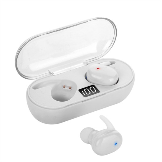 Tws Bluetooth-compatible 5.0 Wireless  Stereo  Earphones Earbuds Digital Display In-ear Noise Reduction Waterproof Headphone With Charging Case black