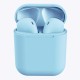 Tws Macaron I12 Wireless Headphones Bluetooth Earphone Headset Super Bass Sound Earbuds Gray