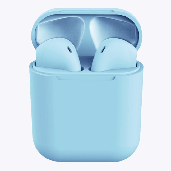 Tws Macaron I12 Wireless Headphones Bluetooth Earphone Headset Super Bass Sound Earbuds Green