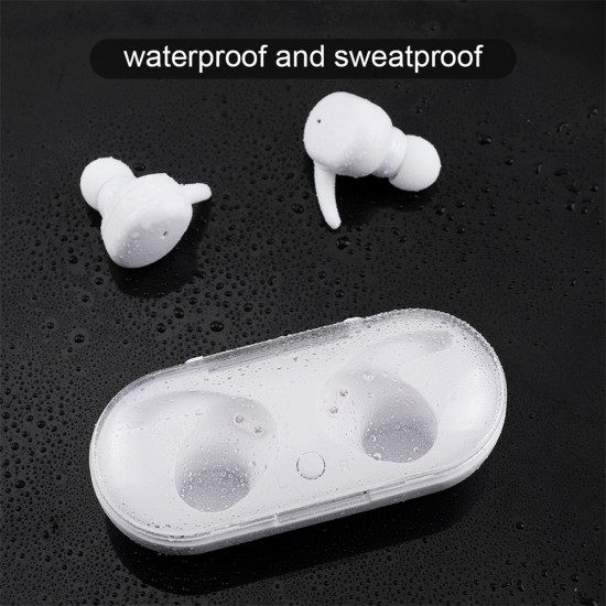 Tws Wireless  Stereo  Headphones Bluetooth-compatible 5.0 In-ear Noise Reduction Waterproof Earbuds Headset With Charging Case black