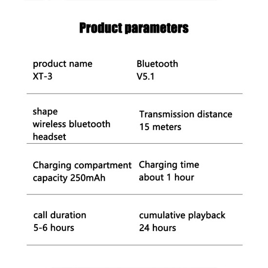 Tws Wireless Bluetooth 5.1 Headset Digital Touch-control In-ear Bass Earphone with HD Microphone Black