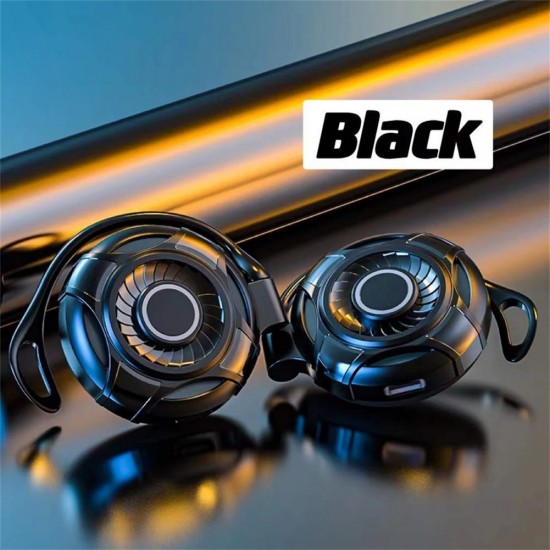 Tws Wireless Bluetooth 5.2 Earphone Touch-control Gaming Headphones Sport Earbuds Headset Black