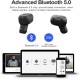 Tws Wireless Bluetooth-compatible  Earphones Low-latency Noise Cancelling Sports Headphones Ultra Long Standby Gaming Earbuds Y80 black