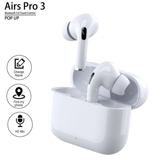 Tws Wireless Earbuds Sports Headphones Bluetooth Earphones Noise Cancel Waterproof Earphones white