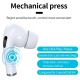 Tws Wireless Earbuds Sports Headphones Bluetooth Earphones Noise Cancel Waterproof Earphones white