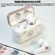 Tws Wireless Gaming Headset Bluetooth 5.0 Waterproof Sports Earbuds Ts-100 Earphone with Charging Box White