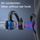 Tws-t8 Air Conduction Earphones Bluetooth Noise Cancelling Hi-fi Stereo Waterproof Sports Headset Black