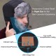 Unisex Women Men Cotton Winter Warm Bluetooth 5.0 Wireless Headset Cap Earphone Hat black