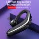 Universal Car Waterproof Earphone Long Standby Single Side Talk Bluetooth Earphone Silver