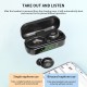 V8 TWS Wireless Earphones Bluetooth 5.0 Headset Mini Stereo Headphones Touch Control Sports Earbuds with 350mAh Charging Compartment black