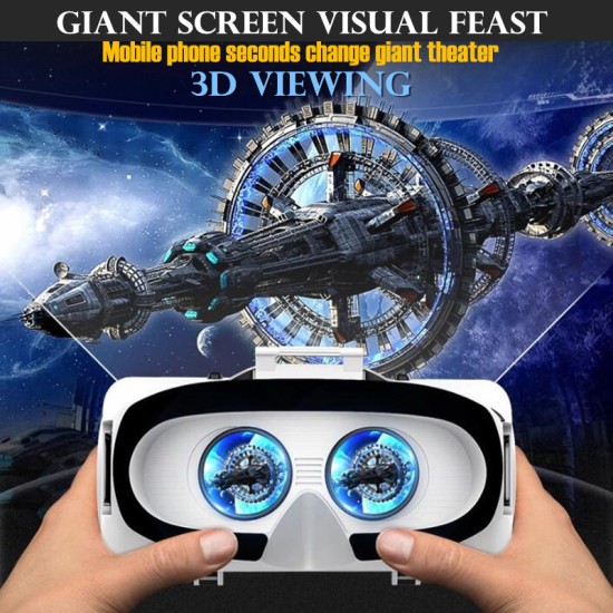 VR Virtual Reality 3D Glasses Box Stereo VR Google Cardboard Headset Helmet