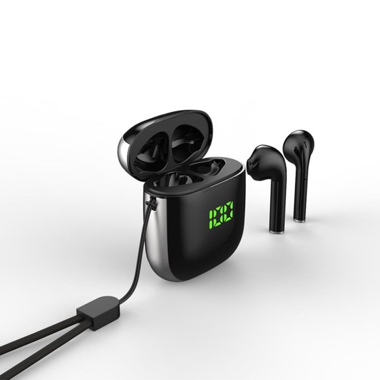 WK60 TWS Bluetooth Earphone Swearproof Earbuds Headset LED Display Wireless Charging Headphones i12 i18 i16 Max Pro TWS Black+Silver