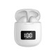 Wireless  Earphone Waterproof Bluetooth-compatible Headphone Sport Stereo Earbuds Headset With Mic White