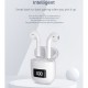 Wireless  Earphone Waterproof Bluetooth-compatible Headphone Sport Stereo Earbuds Headset With Mic White