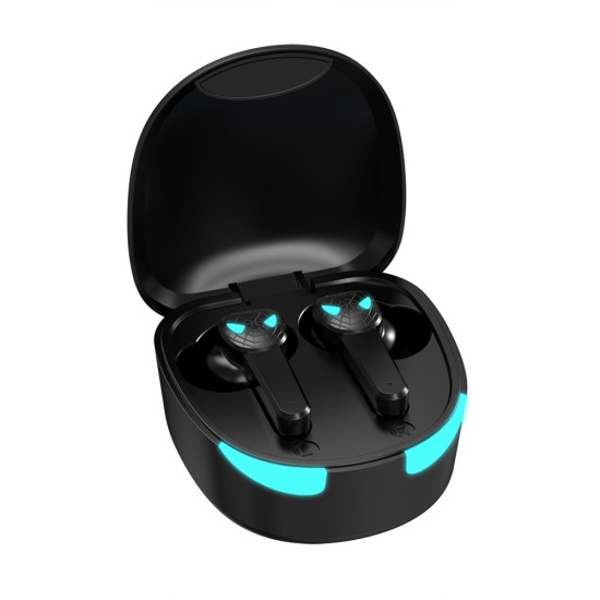 Wireless  Earphones Waterproof Stereo In-ear Earbuds Mic Bluetooth-compatible 5.1 Sports Gaming Headsets Black