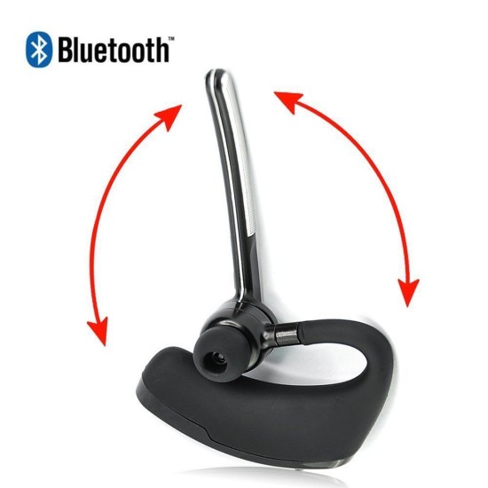 Wireless Bluetooth 4.0 Hands-Free Stereo Headset with Mic Noise Cancelling for Business, Driving, Sports