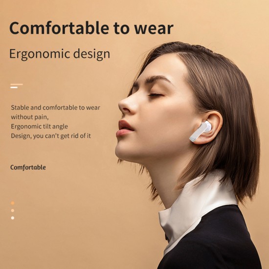 Wireless Bluetooth 5.1 Earphones Touch-control Noise-cancelling Hifi Music Earbuds with Microphone L12s Black