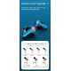 Wireless Bluetooth Earbuds TWS 5.0 Earphone Waterproof Sport Intelligent black