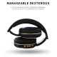 Wireless Bluetooth Foldable Headset FM Radio Stereo Music Portable Headset Navy blue